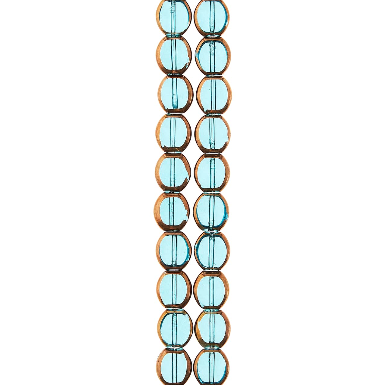 Aqua Table Cut Glass Beads, 10mm by Bead Landing™